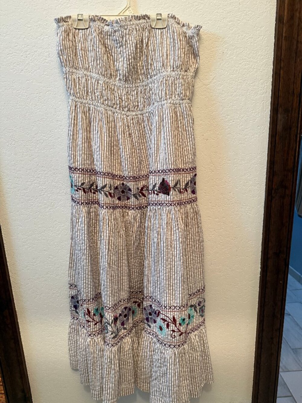 FREE PEOPLE strapless maxi dress NWOT